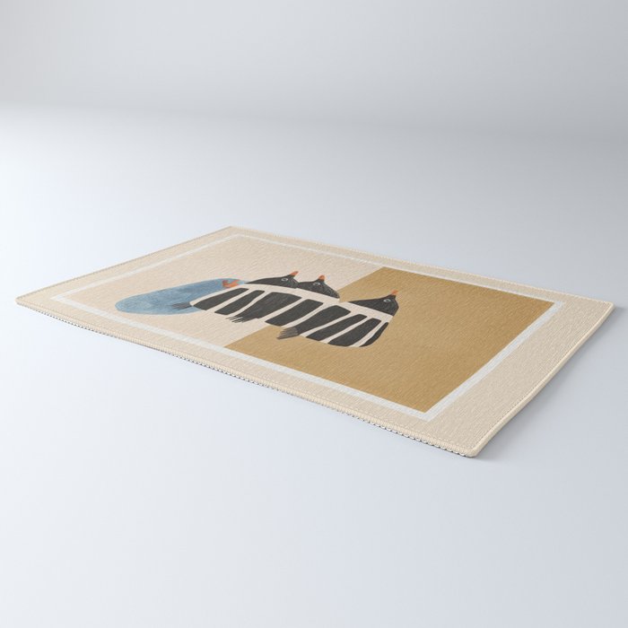 Minimal Penguin Stack Rug Gallery Image 3