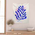 Blue Matisse Ferns Wall Tapestry Gallery Image 2