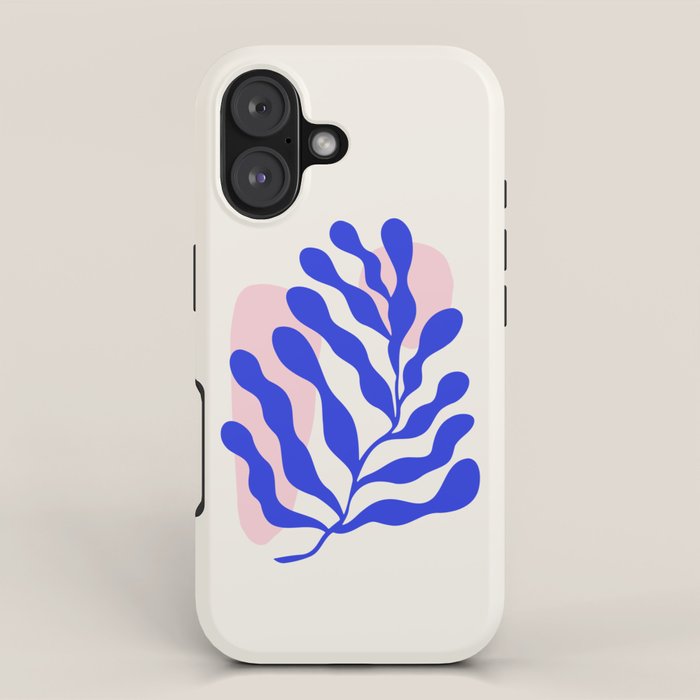 Blue Matisse Ferns iPhone Case Gallery Image 1
