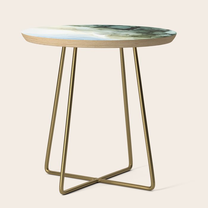 Land and Sky Abstract Landscape Painting Side Table Gallery Image 1