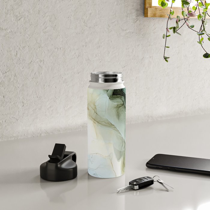 Land and Sky Abstract Landscape Painting Water Bottle Gallery Image 4