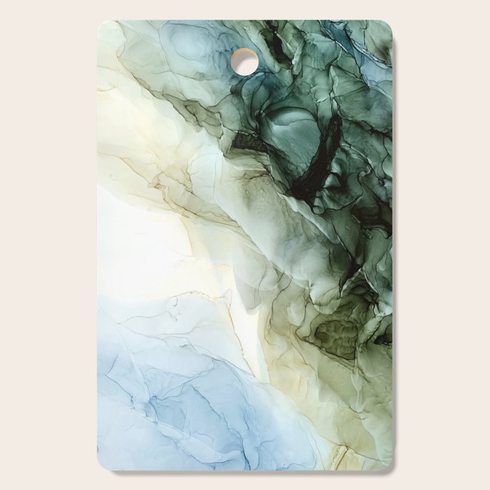 Land and Sky Abstract Landscape Painting Cutting Board Gallery Image 1