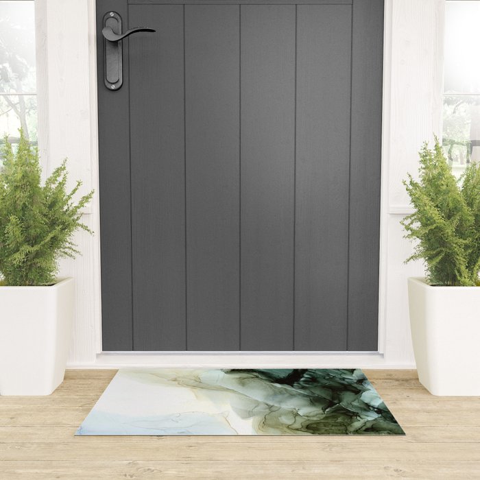 Land and Sky Abstract Landscape Painting Welcome Mat Gallery Image 3