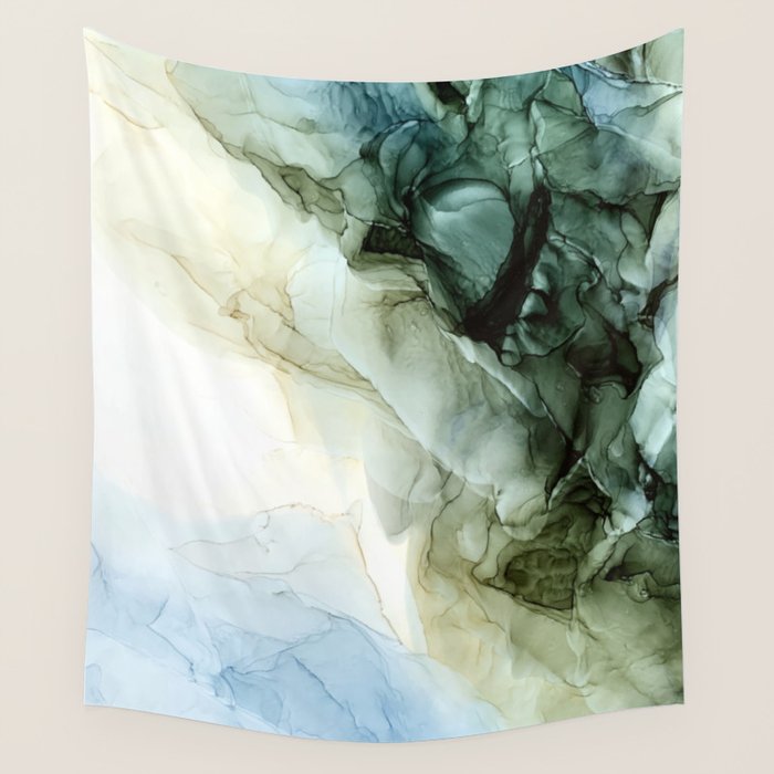 Land and Sky Abstract Landscape Painting Wall Tapestry Gallery Image 4