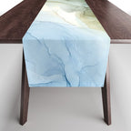 Land and Sky Abstract Landscape Painting Table Runner Gallery Image 1