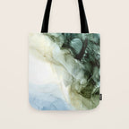 Land and Sky Abstract Landscape Painting Tote Bag Gallery Image 1