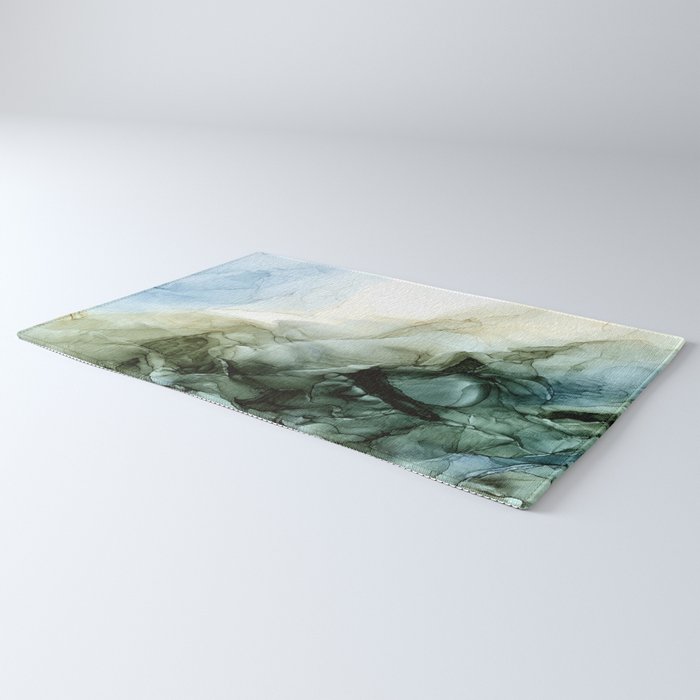 Land and Sky Abstract Landscape Painting Rug Gallery Image 3