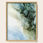 Land and Sky Abstract Landscape Painting Serving Tray Gallery Image 1