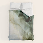 Land and Sky Abstract Landscape Painting Comforter Gallery Image 6