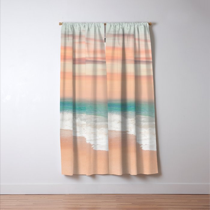 Boho, Beach Sunset Window Curtain Gallery Image 3