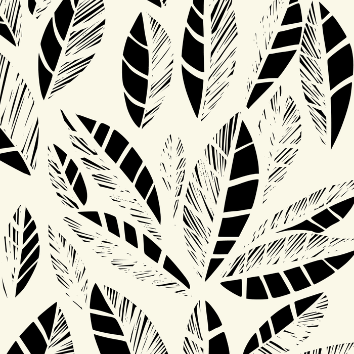 Wildlife Safari Laeves black ´n white Coffee Mug Gallery Image 2