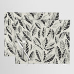 Wildlife Safari Laeves black ´n white Placemat Gallery Image 1