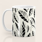 Wildlife Safari Laeves black ´n white Coffee Mug Gallery Image 3