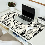 Wildlife Safari Laeves black ´n white Desk Mat Gallery Image 2