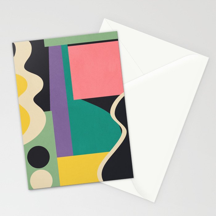 Colorful Geometric Abstract Art 21 Stationery Card Gallery Image 2