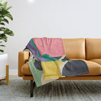 Colorful Geometric Abstract Art 21 Throw Blanket Gallery Image 1