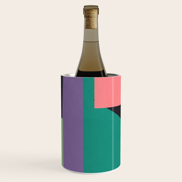 Colorful Geometric Abstract Art 21 Wine Chiller Gallery Image 1