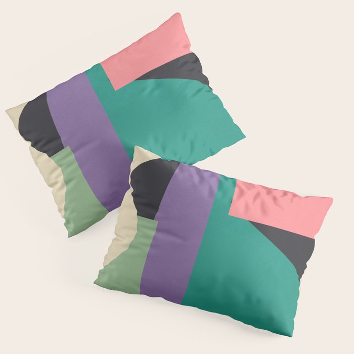 Colorful Geometric Abstract Art 21 Pillow Sham Gallery Image 3