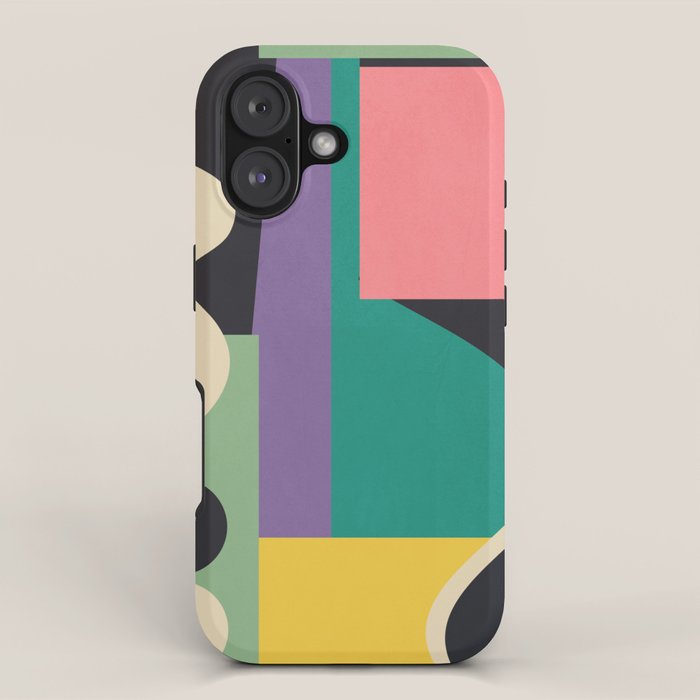 Colorful Geometric Abstract Art 21 iPhone Case Gallery Image 1