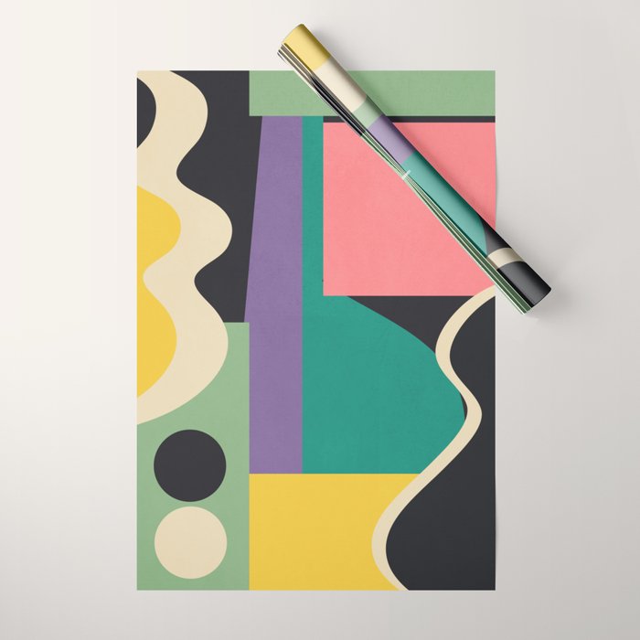 Colorful Geometric Abstract Art 21 Wrapping Paper Gallery Image 1