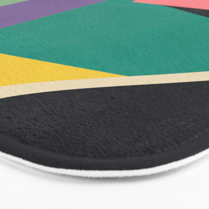 Colorful Geometric Abstract Art 21 Bath Mat Gallery Image 3