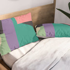 Colorful Geometric Abstract Art 21 Pillow Sham Gallery Image 2