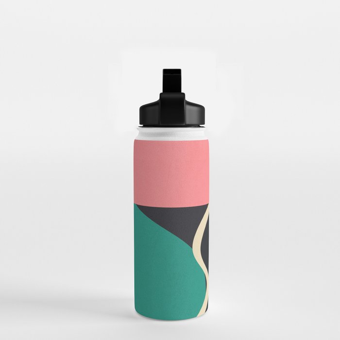 Colorful Geometric Abstract Art 21 Water Bottle Gallery Image 2