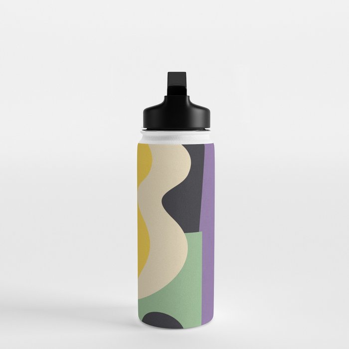 Colorful Geometric Abstract Art 21 Water Bottle Gallery Image 3