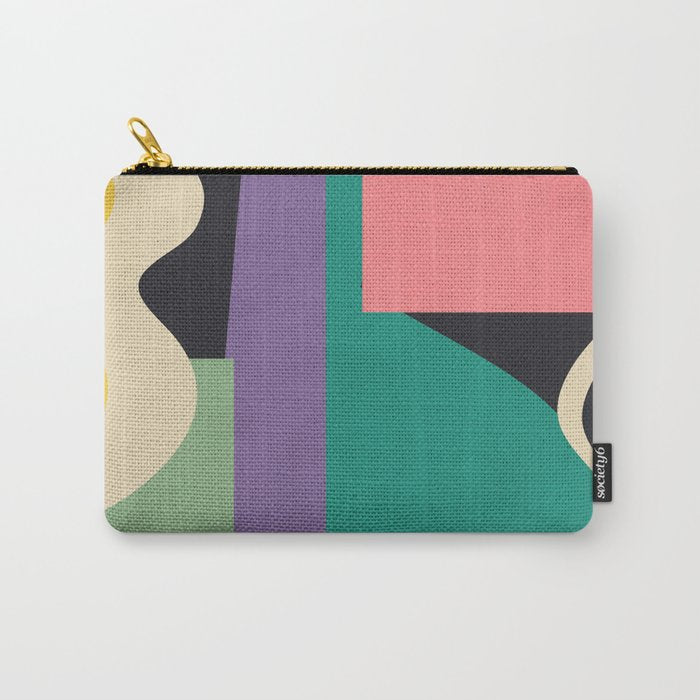 Colorful Geometric Abstract Art 21 Carry All Pouch Gallery Image 1