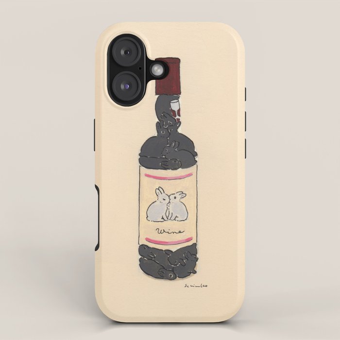 Bunny Wine Iphone Case Gallery Image 1