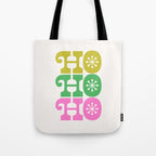 Ho Ho Ho - Pink and Green Tote Bag Gallery Image 1
