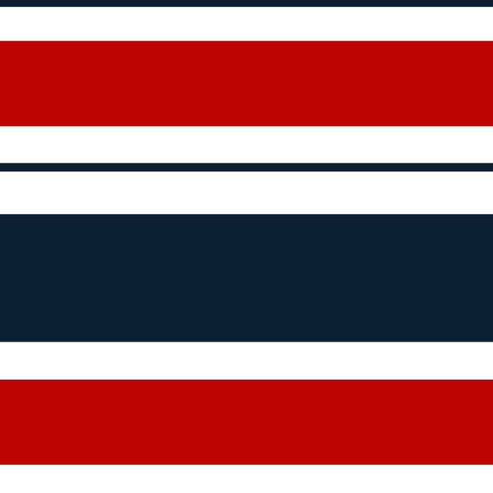 Red and Navy Blue Horizontal Stripes Coffee Mug Gallery Image 2