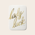 Lady Luck - Gold Ink Bath Mat Gallery Image 1