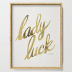 Lady Luck - Gold Ink Serving Tray Gallery Image 1