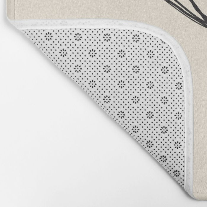 Minimalist Orange Martini Cocktail Drink Bath Mat Gallery Image 2