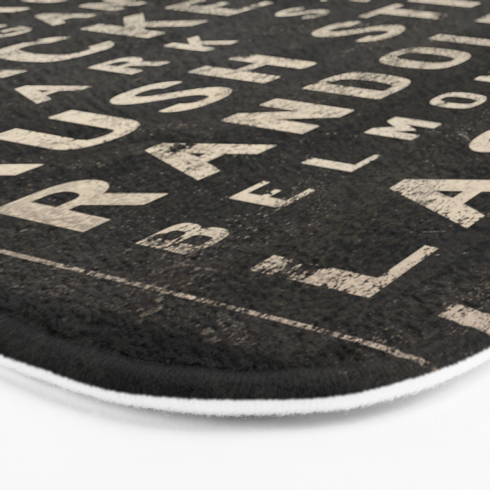 Chicago Streets Transit Sign Bath Mat Gallery Image 3