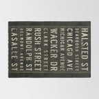 Chicago Streets Transit Sign Rug Gallery Image 2
