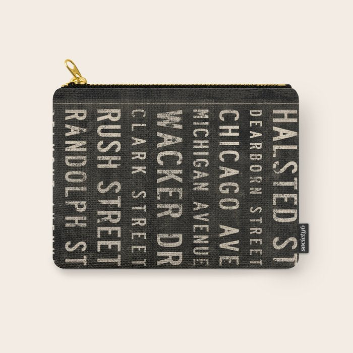 Chicago Streets Transit Sign Carry All Pouch Gallery Image 1