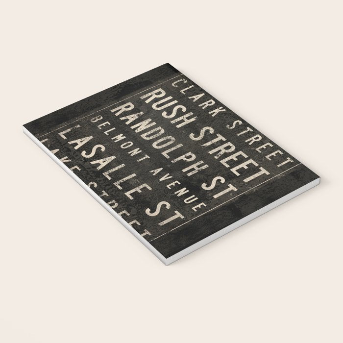 Chicago Streets Transit Sign Notebook Gallery Image 3