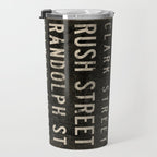 Chicago Streets Transit Sign Travel Mug Gallery Image 3