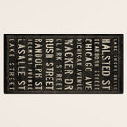Chicago Streets Transit Sign Desk Mat Gallery Image 3