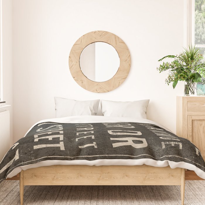 Chicago Streets Transit Sign Duvet Cover Gallery Image 3