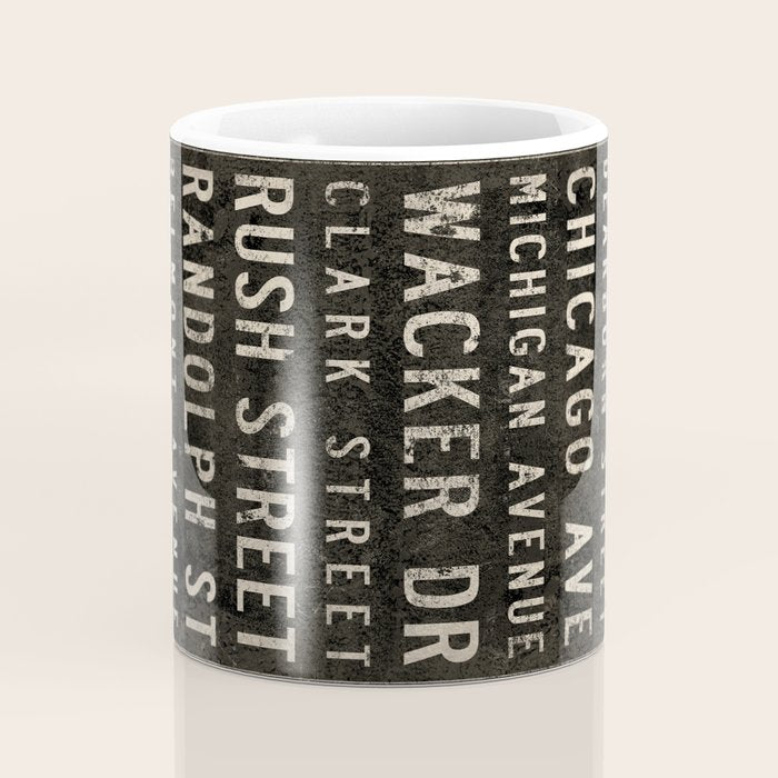 Chicago Streets Transit Sign Coffee Mug Gallery Image 4