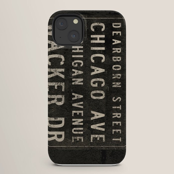 Chicago Streets Transit Sign iPhone Case Gallery Image 26