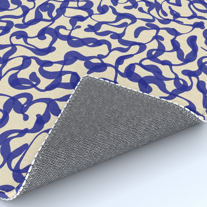 Playful strokes #2 / Blue on Beige Rug Gallery Image 4