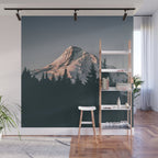 First Light on Mount Hood Wall Mural Gallery Image 1