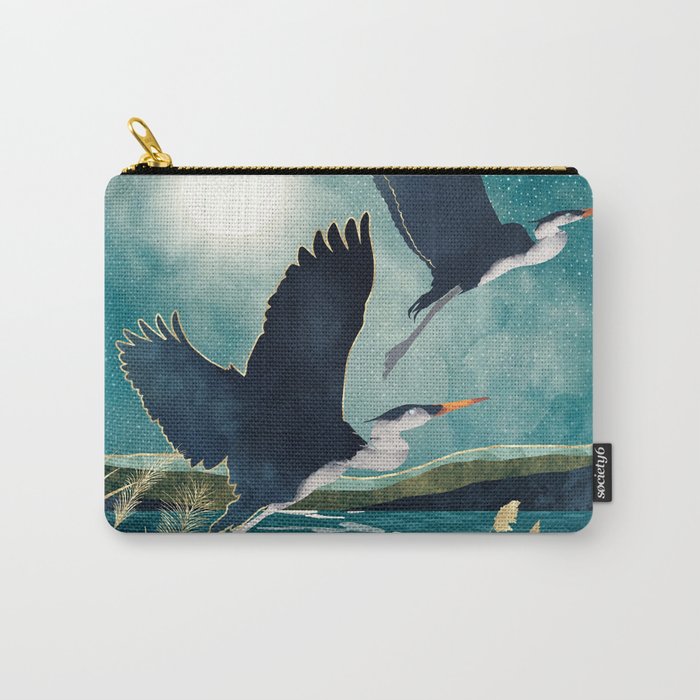 Evening Heron Carry All Pouch Gallery Image 1
