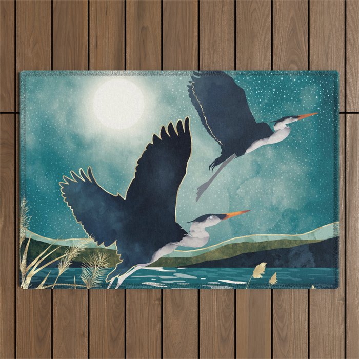 Evening Heron Outdoor Rug Gallery Image 1