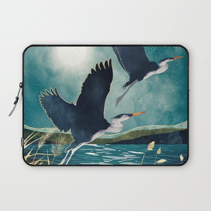 Evening Heron Laptop Sleeve Gallery Image 1