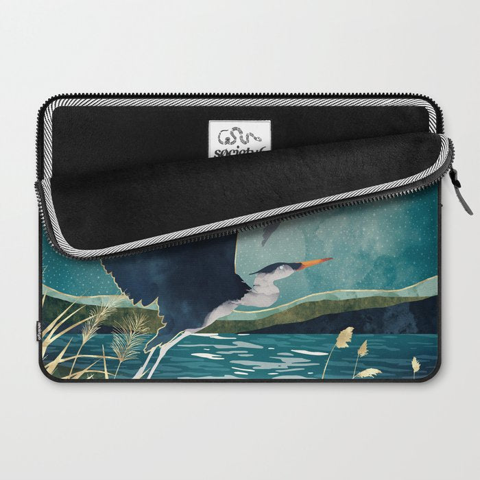Evening Heron Laptop Sleeve Gallery Image 2